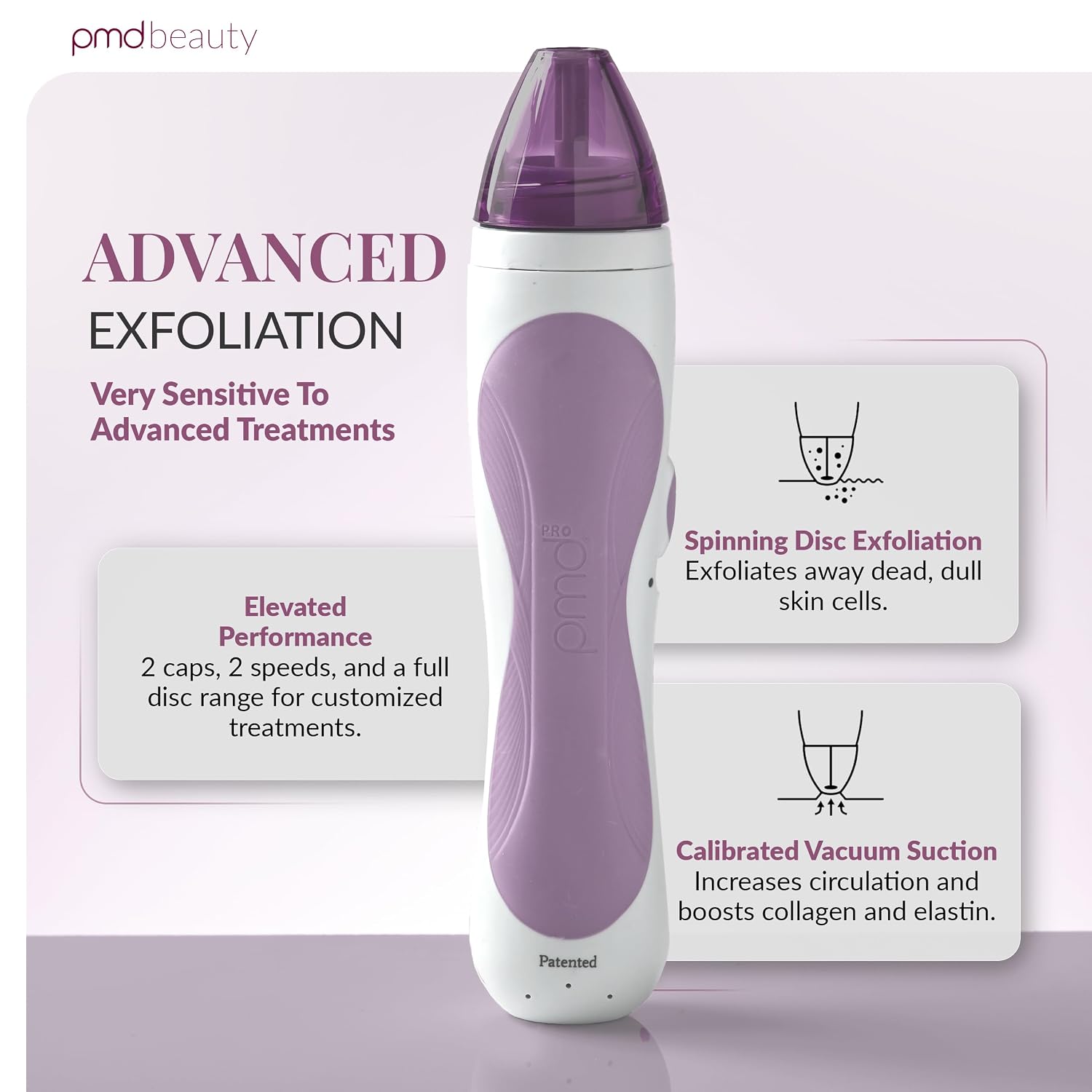 PMD Beauty Personal Microderm Pro - At-Home Use, Facial Exfoliator Tool, Microdermabrasion Machine Kit for Face and Body Skincare