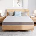 Amazon Basics Breathable Memory Foam Plush Mattress, Queen, White/Grey, 80 x 60 x 8 inches