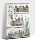 Farmhouse Bathroom Wall Decor,Bathroom Rules Wall Art,Dragonfly Canvas Prints Teal Farmhouse Pictures Country Bathroom Decor,Funny Bath Laundry Framed Artwork Rustic Home Decor 32x48 Inch
