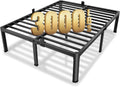 MAF 12 Inch California King Metal Platform Bed Frame with Round Corner Legs, Mattress Slide Stopper, 3000 LBS Heavy Duty Steel Slats Support, No Box Spring Needed, Noise Free