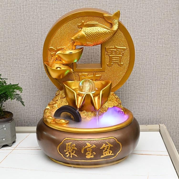 Tabletop Fountain Indoor Water Fountain, Desktop Fountains for Meditation Relaxation Home Living Room Office Decor