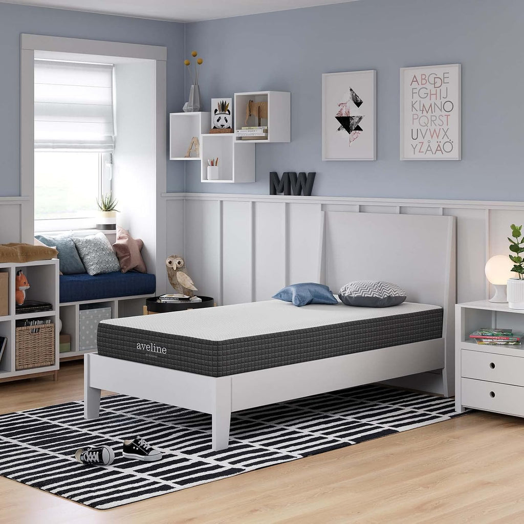 Modway Aveline 8' Gel Infused Memory Mattress with CertiPUR-US Certified Foam Twin Mattress
