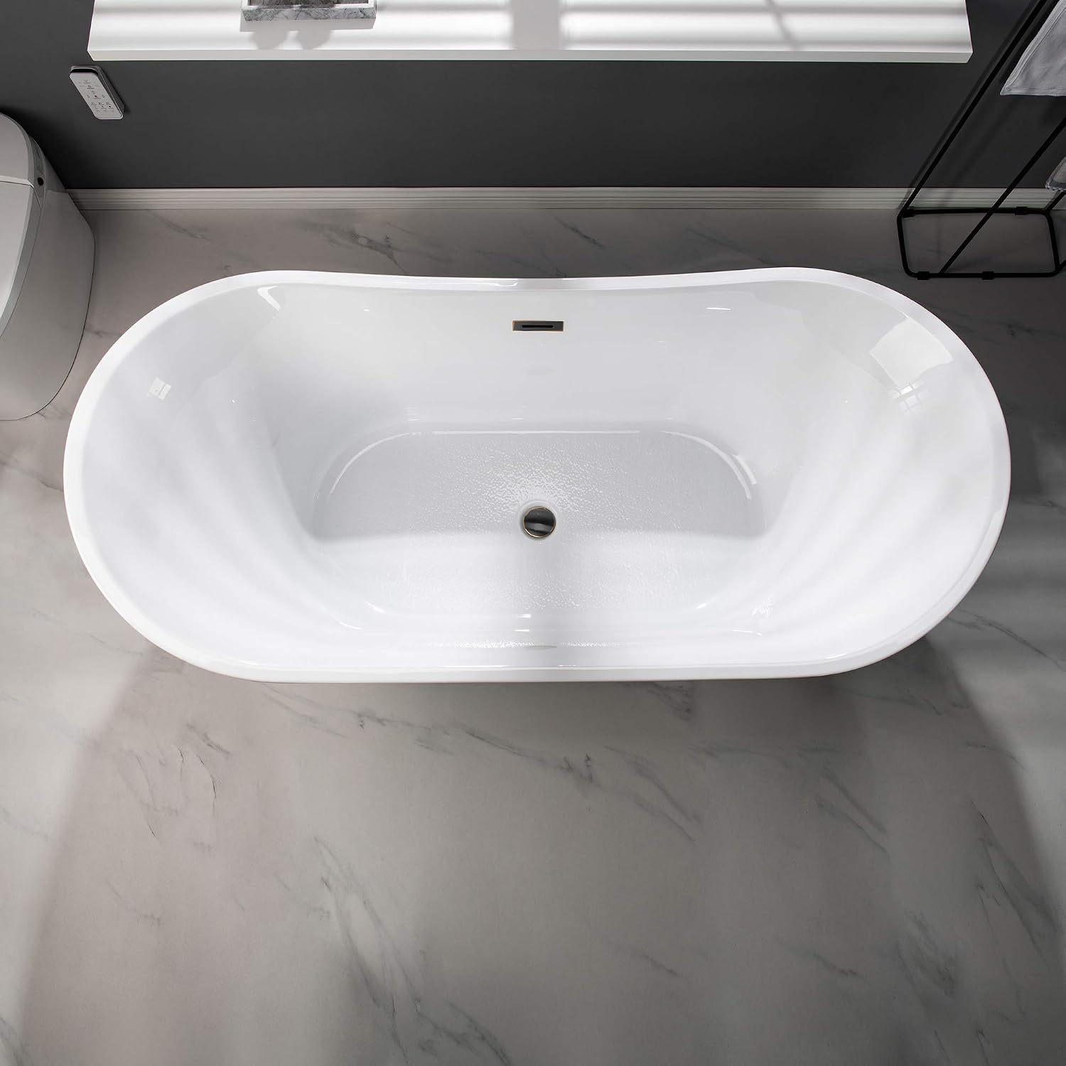 WOODBRIDGE BTA1515-ORB-Drain &O+F0010ORBSQ BATHTUB, With ORB Drian