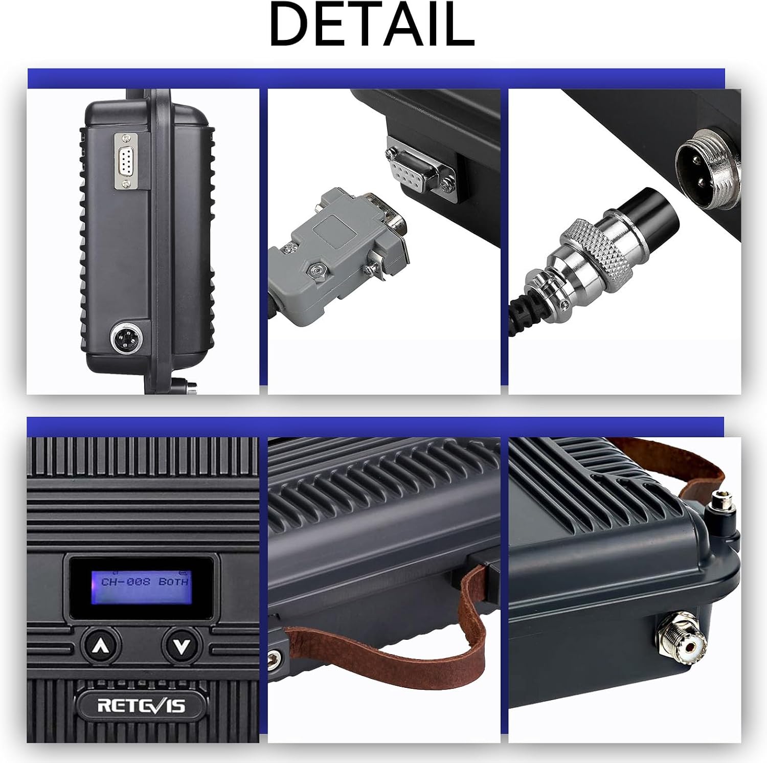 Retevis RT97S Customizable Repeater, RT97 Upgraded Version, Radio Repeater, Full Duplex Analog Repeater, Compatible with Raspberry Pi, High Power, for Remote Area, Emergency Rescue(1 Pack)