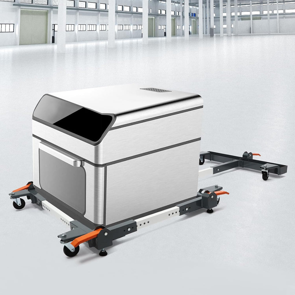 Bepritm Adjustable Mobile Base, T Extension Universal Rolling Mobile Base with Wheels, 600 lb Heavy Duty Mobile Bases for Move Larger Tools and Machines Mobiles