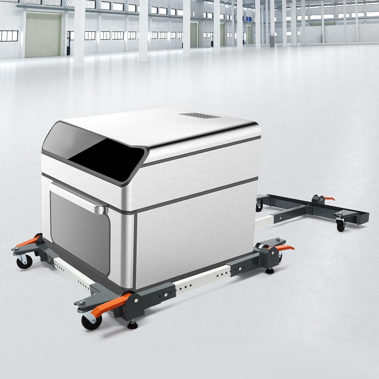 Bepritm Adjustable Mobile Base, T Extension Universal Rolling Mobile Base with Wheels, 600 lb Heavy Duty Mobile Bases for Move Larger Tools and Machines Mobiles