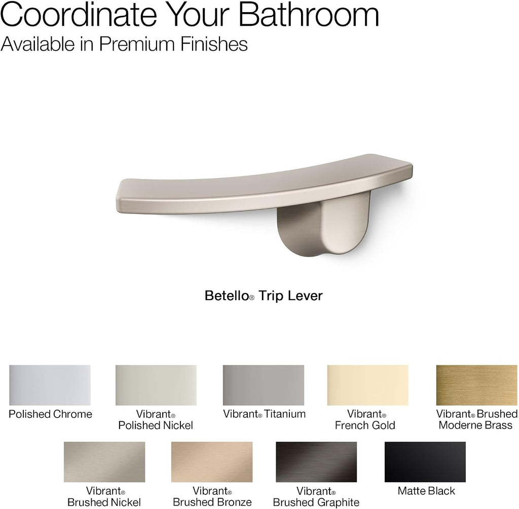 Kohler 21261-L-TT K-21261-L-TT BETELLO Trip Lever, Left-Hand, Titanium, Vibrant French Gold