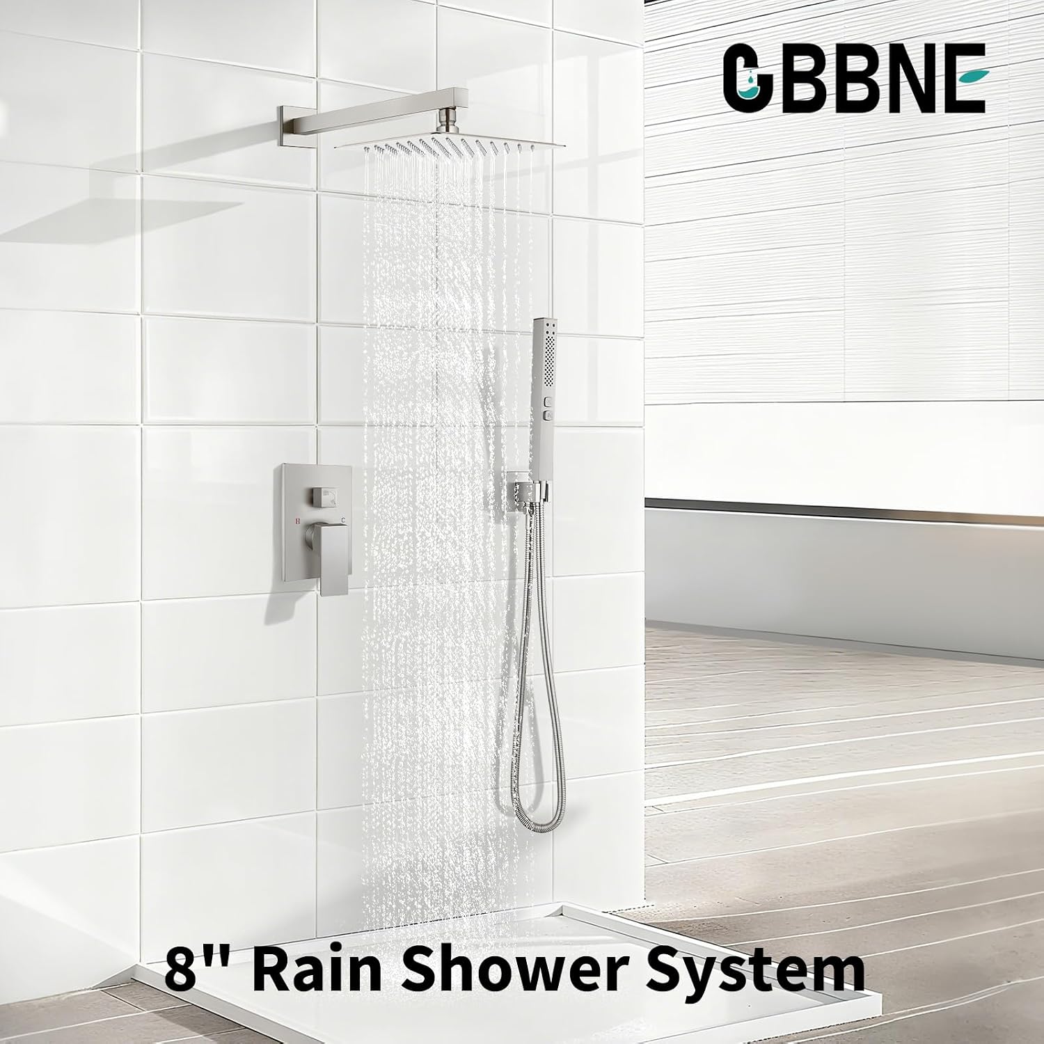 Bathroom Sink Faucet Shower Faucet Set Rainfall Shower System
