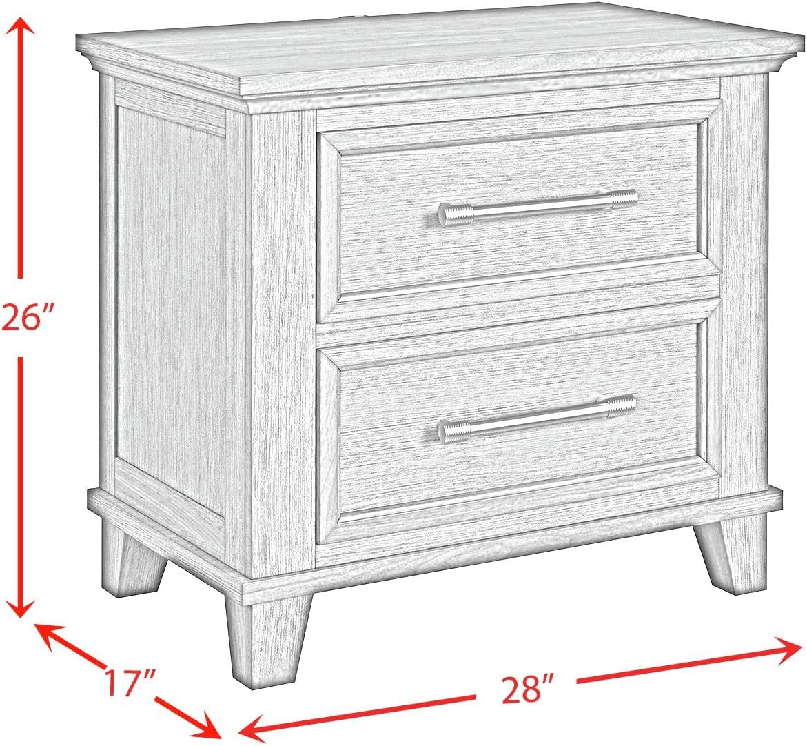 Picket House Furnishings Henrik King Storage 3PC Bedroom Set in Ivory