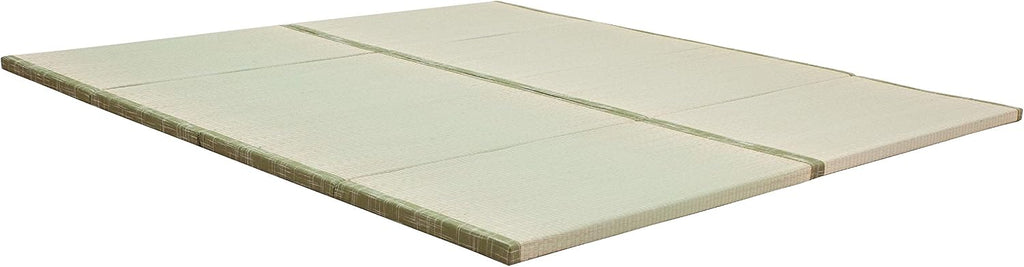 MustMat Tatami Mats Japanese Futon Mattress Portable Folding Mattress Japanese Floor Bed Rush Grass 35.4'x78.7'x1.2' (2 Piece Set)