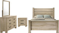 Coaster Home Furnishings Oakglen 4-Piece Queen Bedroom Set Weathered Oak 225101Q-S4