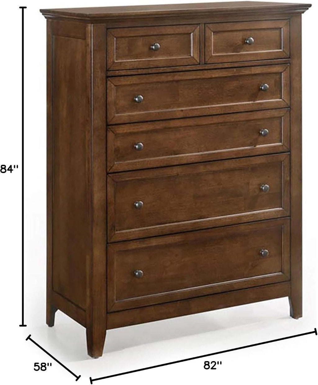 Intercon San Mateo King Size 5 Piece Storage Bedroom Set Tuscan Finish