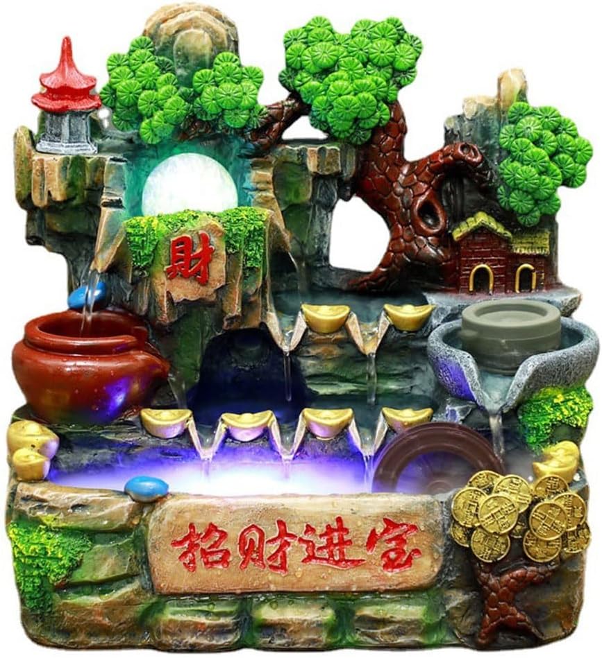House Decorations Tabletop Fountain Rockery Flowing Water Fountain Ornaments Lucky Living Room Indoor Water Circulation Fish Tank Desk Fountain