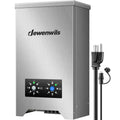 DEWENWILS 600W Low Voltage Landscape Transformer with 2-Zone, Landscape Lighting Transformer with Photocell Sensor & Countdown Timer, 120V AC to 12V/15 AC, Stainless Steel for Outdoor Light, LED Light