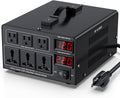 3000W Voltage Converter Transformer(110V to 220V or 220V to 110V) Step Up/Down Converter 110/120 Volt - 220/240 Volt w/US Power Cord,Circuit Breaker Protection, LCD Screen Display