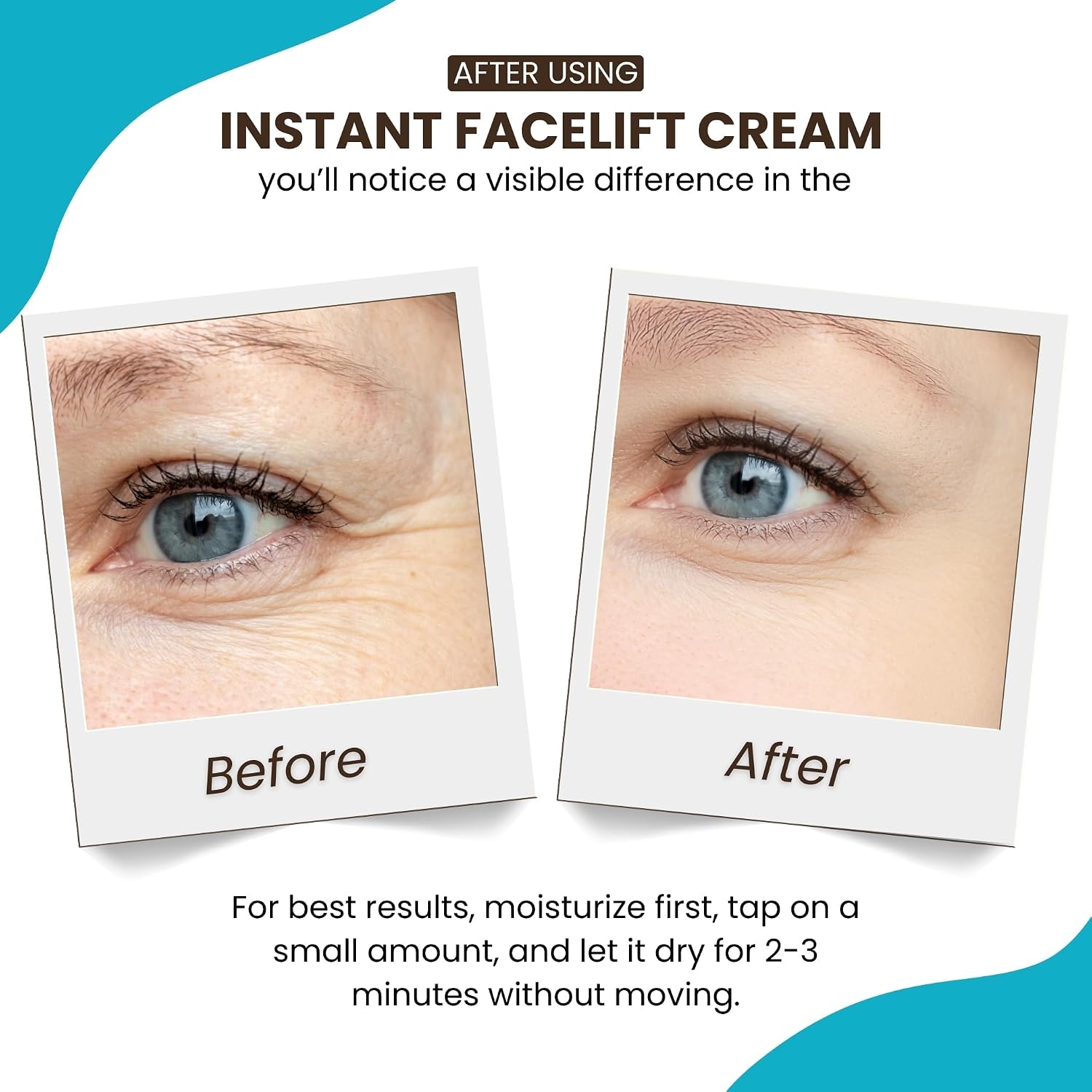 Instantly Ageless - Instant Face Lift Cream - Skin Care Anti Aging Face Cream - Wrinkle Tightener - Eye Cream For Puffiness and Bags Under Eyes - (2 BOXES)