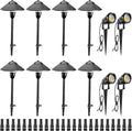 ZUCKEO LED Landscape Lighting Low Voltage Pathway Lights 12V 24V Landscape Light Kit, Outdoor Aluminum Landscape Spotlights Path Lights Waterproof for Garden Yard House Decoration(12Pack)