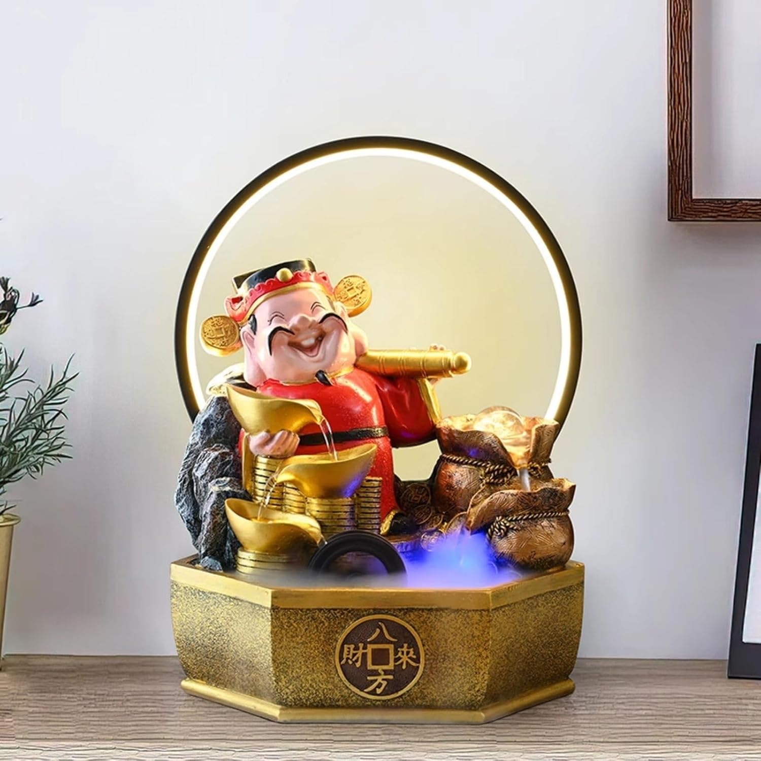 Tabletop Fountain Feng Shui Relaxation Desktop Fountain for Home and Office Indoor Spaces Decor