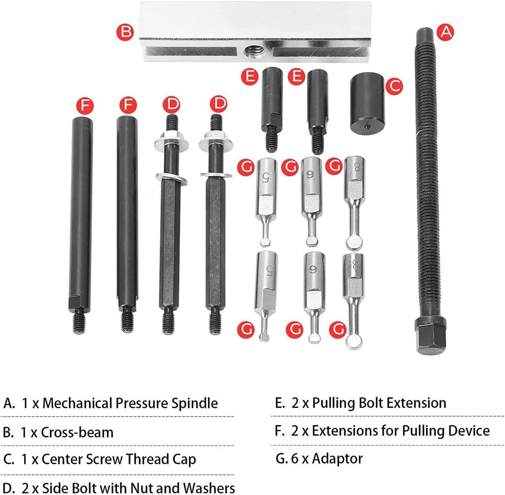 15-Piece Bearing Puller Kit Ball Bearing Extractor Bearing Removal Tool Set Automotive Tool & Equipment,Auto Repair Tools