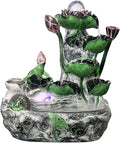 Tabletop Fountain Indoor Fountain Tabletop Waterfall Fountains Relaxation Water Feature Feng Shui Zen Meditation Desktop with Rotatable Ball and Pump for Home Office Spaces Decor(Large)