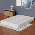 Fully Assembled Split Low Profile Wood Traditional Box Spring/Foundation For Mattress Set, Full, Beige