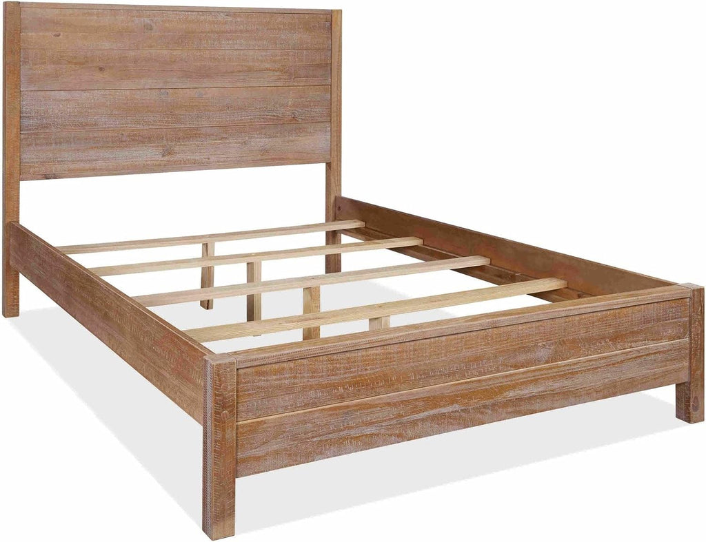 Grain Wood Furniture Montauk Solid Wood Bed, Full Size, Driftwood