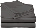 Cotton Home- 5 Pieces Split King Size Dark Grey Color Sheet Set – Soft Quality Luxury 18 Inch Deep Pocket & Bedding Set with Flat Sheet, Fitted Sheet, 2-Pillow Covers(20' x 30')Inches