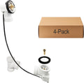 Westbrass D50P27-LT 27' Cable Drive Standard Bath Drain Trim Kit with Sch. 40 PVC Fittings, Rough Only (4-Pack)