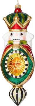 MacKenzie-Childs Glass Ornament - Cozy Nutcracker Reflector