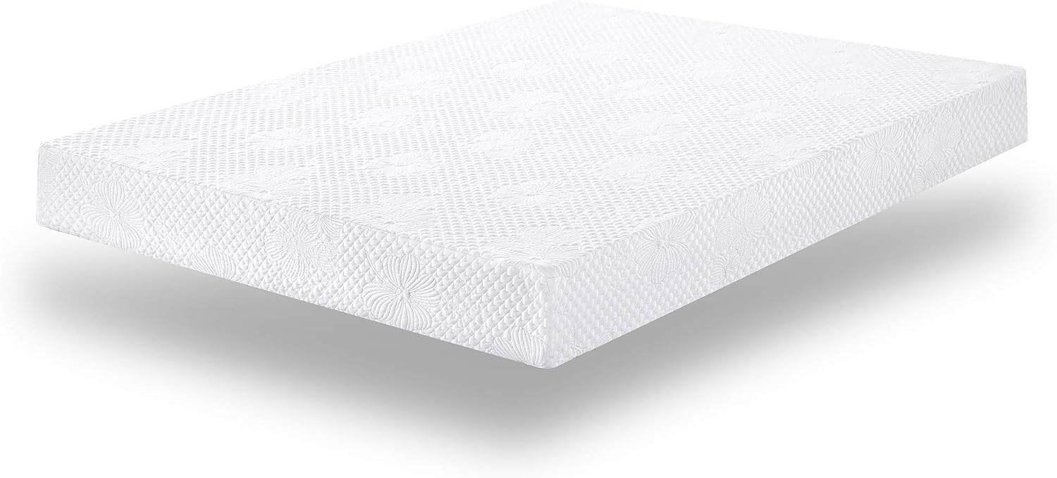 PrimaSleep Queen Mattress, 6 Inch Gel Memory Foam Mattress, Gel Infused for Comfort and Pressure Relief, CertiPUR-US Certified, Bed-in-a-Box, Medium Firm, Queen Size