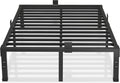 MAF 12 Inch King Size Bed Frames with Mattress Slide Stopper Black Heavy Duty Metal Platform Bed Frame Steel Slat Support, No Box Spring Needed, Noise Free, Easy Assembly