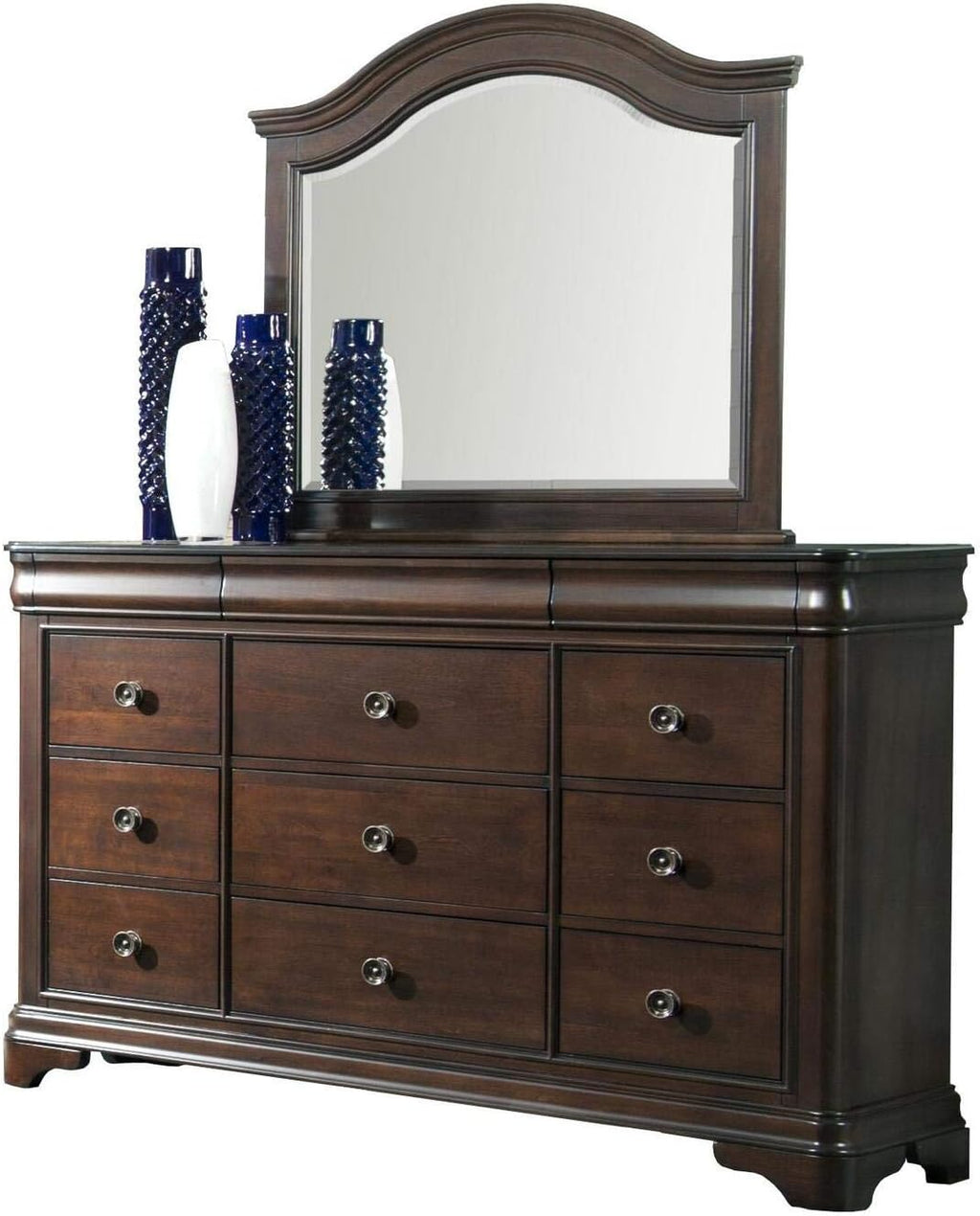 Picket House Furnishings Conley 4 Piece Queen Bedroom Set in Cherry