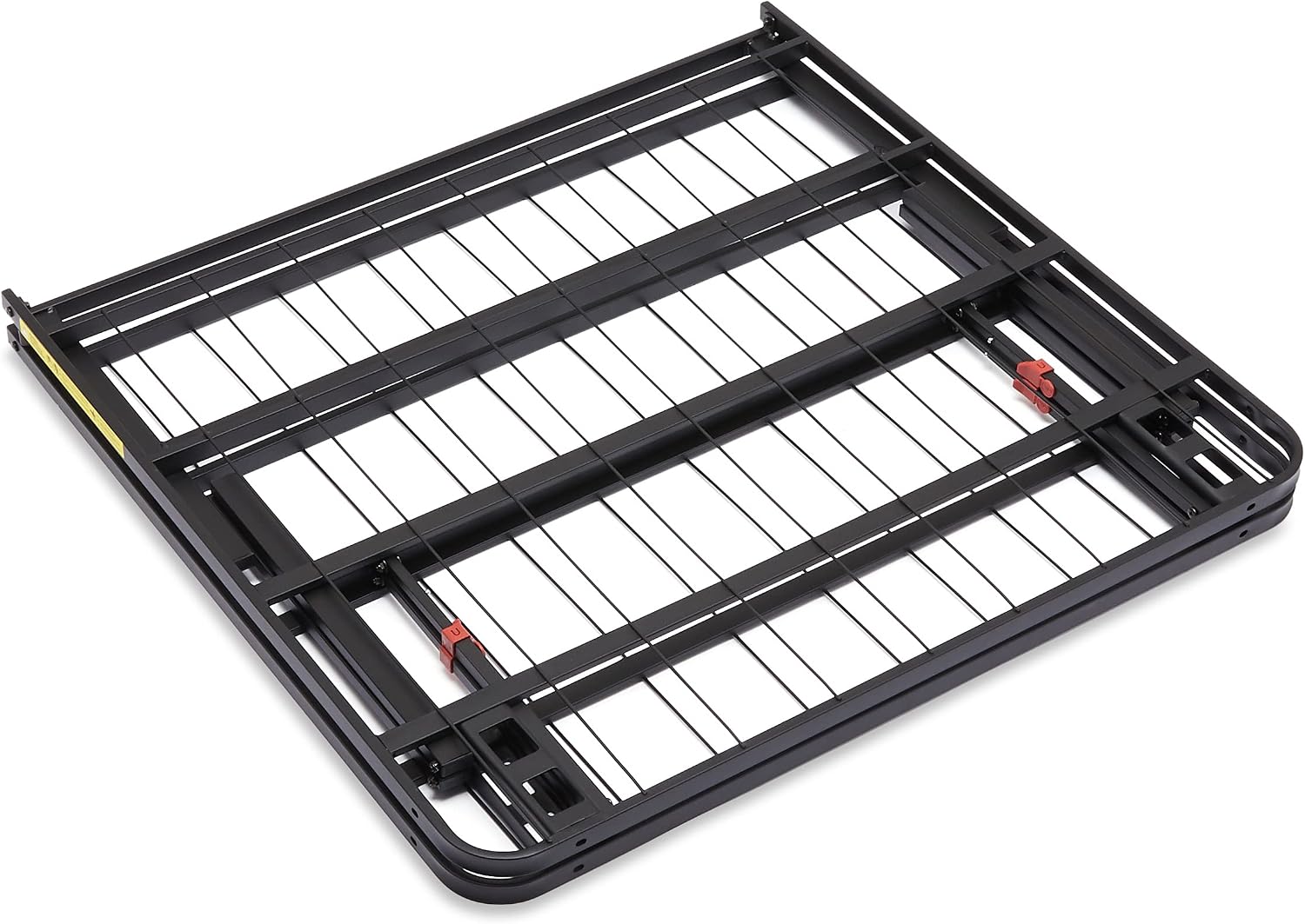 Amazon Basics Foldable Metal Platform Bed Frame, Noise-Free Mattress Foundation with Tool-Free Assembly, 18 Inches High, Sturdy Steel Frame, No Box Spring Needed, Twin Size, Black