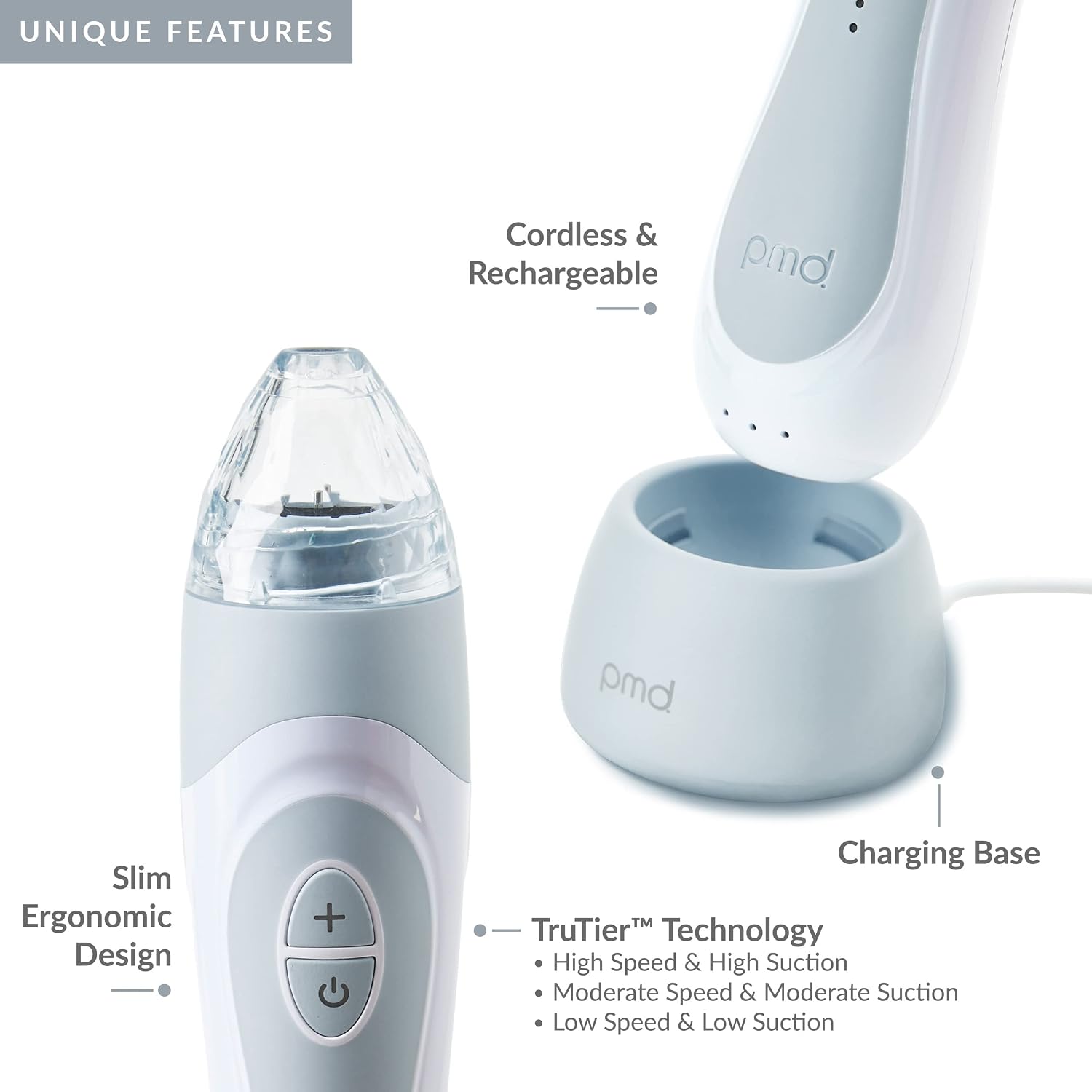 PMD Beauty Personal Microderm Elite Pro - At-Home Use, Facial Exfoliator Tool, Microdermabrasion Machine Kit for Face and Body Skincare