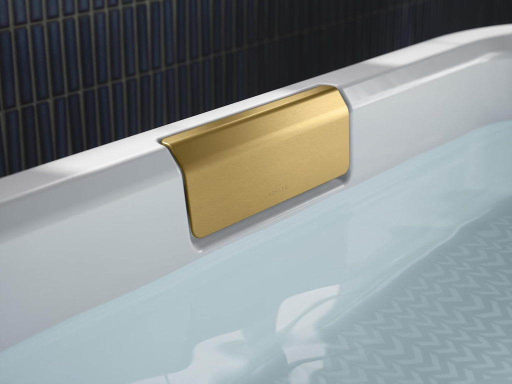 Volute Bath Drain Trim in Matte Black