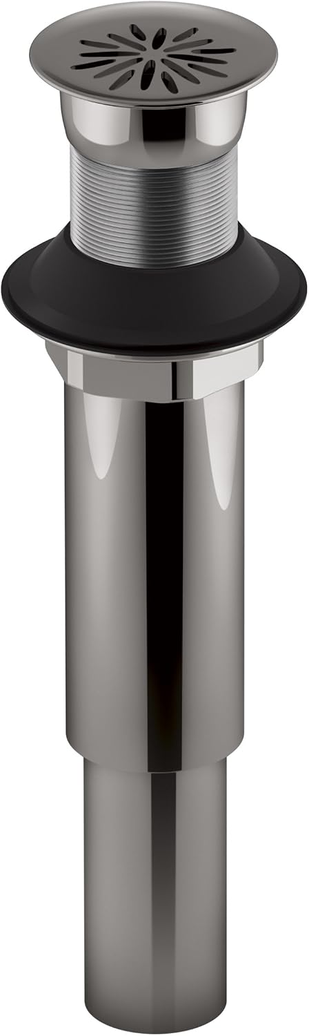 KOHLER 7108-TT Decorative Grid Drain without Overflow, Titanium