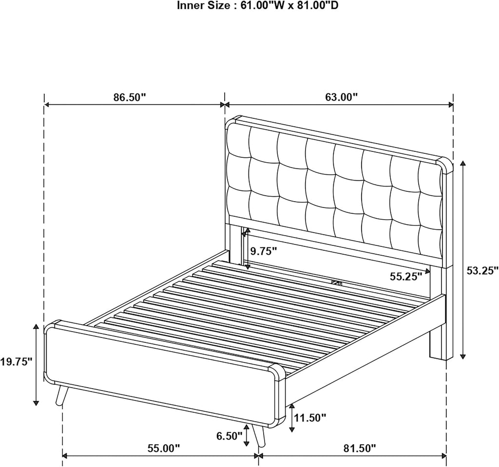 Coaster Home Furnishings Robyn 4-Piece Queen Bedroom Set Light Ash
