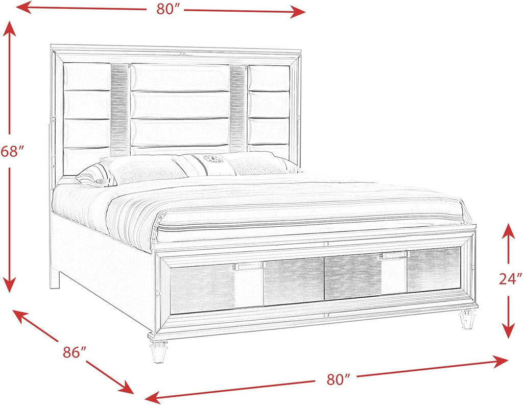 Picket House Furnishings Charlotte King Storage 5PC Bedroom Set