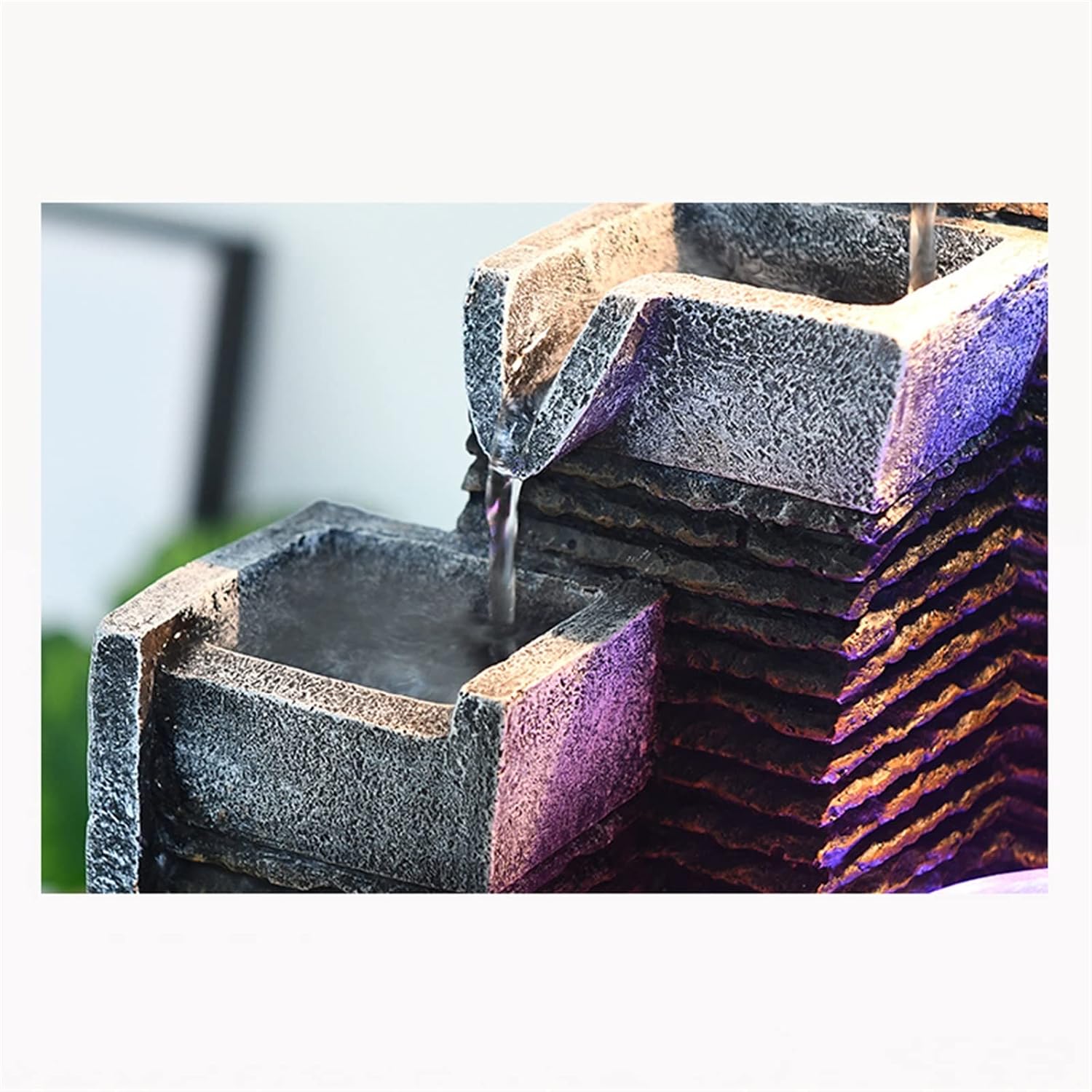 Indoor Fountain Modern Indoor Alpine Water Fountain Turning Ball Living Room Decoration Indoor Humidifier Fish Tank Desktop Decoration Home Decoration Tabletop Fountains