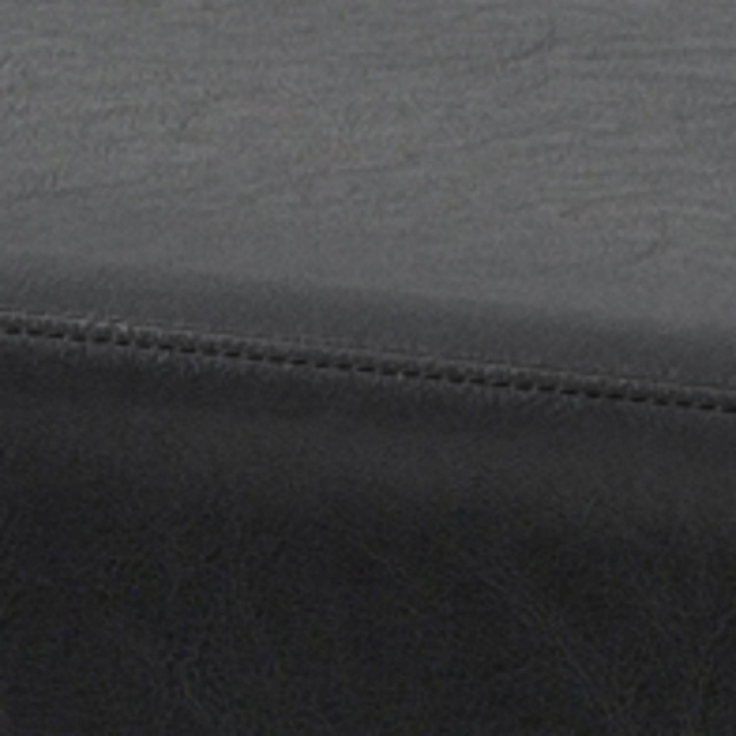 SIMPLIHOME Milltown Large Ottoman Bench - 44 inch Wide Upholstered Vegan Leather Rectangle Footstool Ottoman in Midnight Black, Contemporary Bench for Bedroom with Cushioned Seat, Assembled
