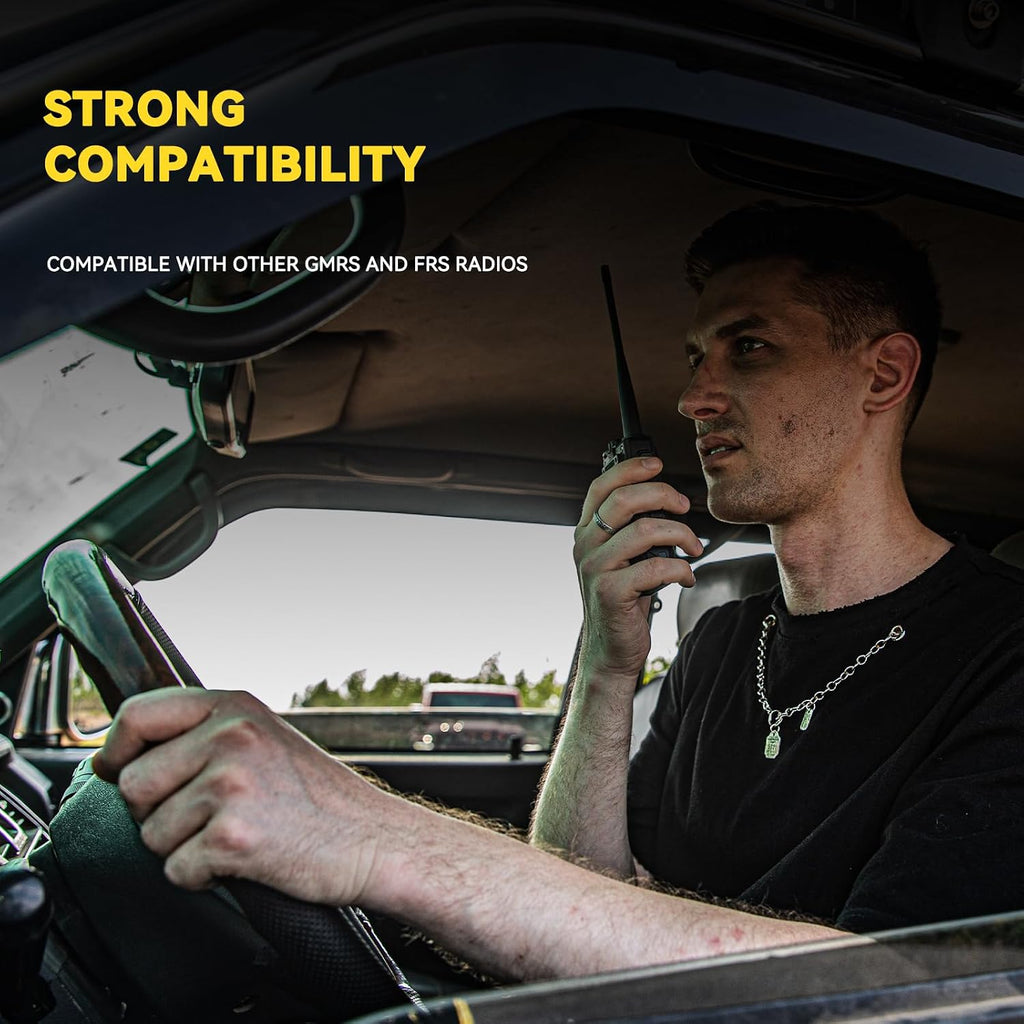 Retevis GMRS Radio Communication Solutions, RA87 Mobile Two Way Radio, Long Range Transceiver for Off-Road(1 Pack) with MR300 GMRS Mobile Radio Antenna(1 Pack)