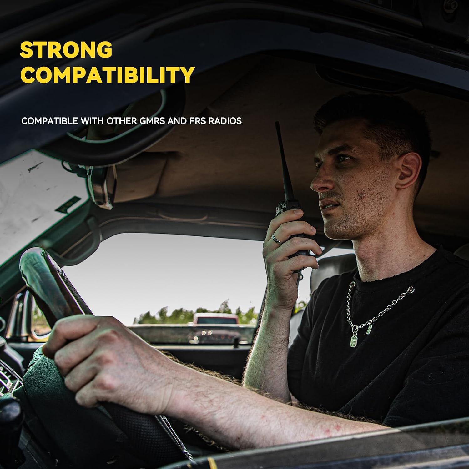 Retevis GMRS Radio Communication Solutions, RA87 Mobile Two Way Radio, Long Range Transceiver for Off-Road(1 Pack) with MR300 GMRS Mobile Radio Antenna(1 Pack)