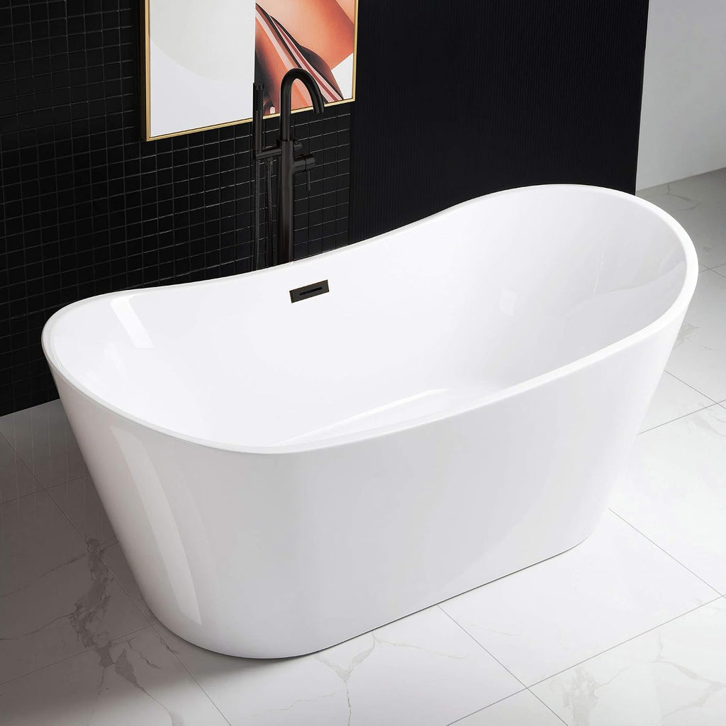 WOODBRIDGE BTA1515-ORB-Drain-&O Bathtub, Oil-Rubbed Bronze