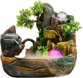 Tabletop Fountain Living Room Fish Tank, Home Rockery, Fountain, and Water Dispenser Decoration, Zhaocai Landscape, Office Desktop Decoration Desktop Fountain (Size : M)