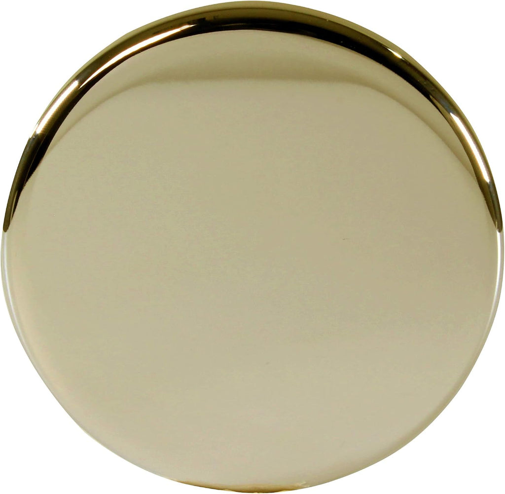 Westbrass 22-1/2' Twist & Close Bath Waste & Overflow with No-Hole Faceplate, Polished Brass, D3221HK-01