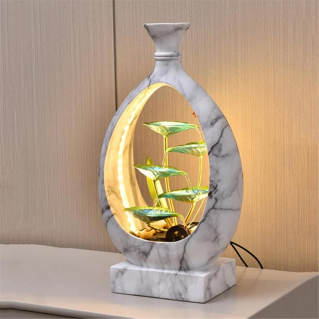 Tabletop Fountain Desktop Fountains Luxurious Minimalist Flowing Water Ornaments for Home Living Room Office Decor