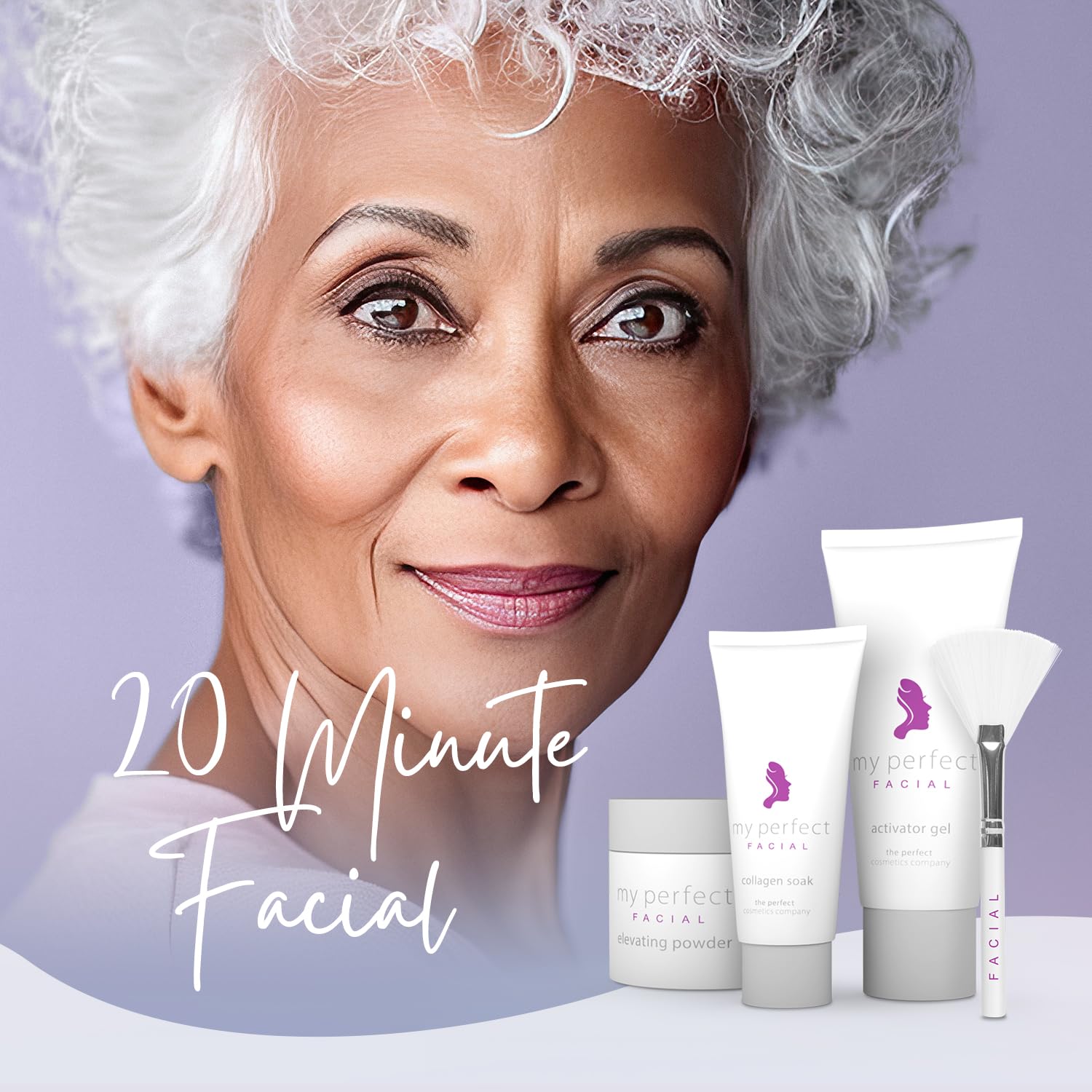 My Perfect Facial 10 Treatments - Upsize Offer by Penny Lane | Anti-Aging Facial Set | Skin Firming & Hydrating Mask | Collagen & Hyaluronic Acid Formula | Helps Smooth & Refresh Skin | As Seen on TV