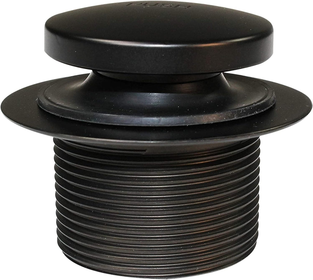 Westbrass D4931-12-62 1-1/2' x 12' Bath Waste & Overflow Assembly with Tip-Toe Drain Plug and 2-Hole Faceplate - Sch. 40 ABS Pipe, Matte Black (12-Pack)