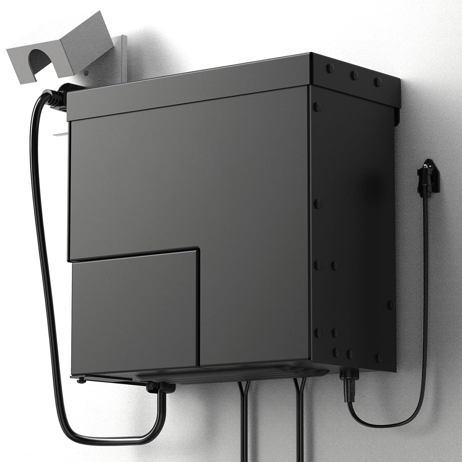 600W Low Voltage Transformer Outdoor Low Voltage Landscape Lighting Power Supply with Photo Sensor Timer and Weatherproof Shield 120V to 12V AC Output for Spotlight, Pathway Light, Floodlight