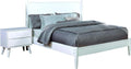 24/7 Shop at Home Chopard Contemporary Wood Bedroom Set, 2-Piece Queen Bedroom Set, White